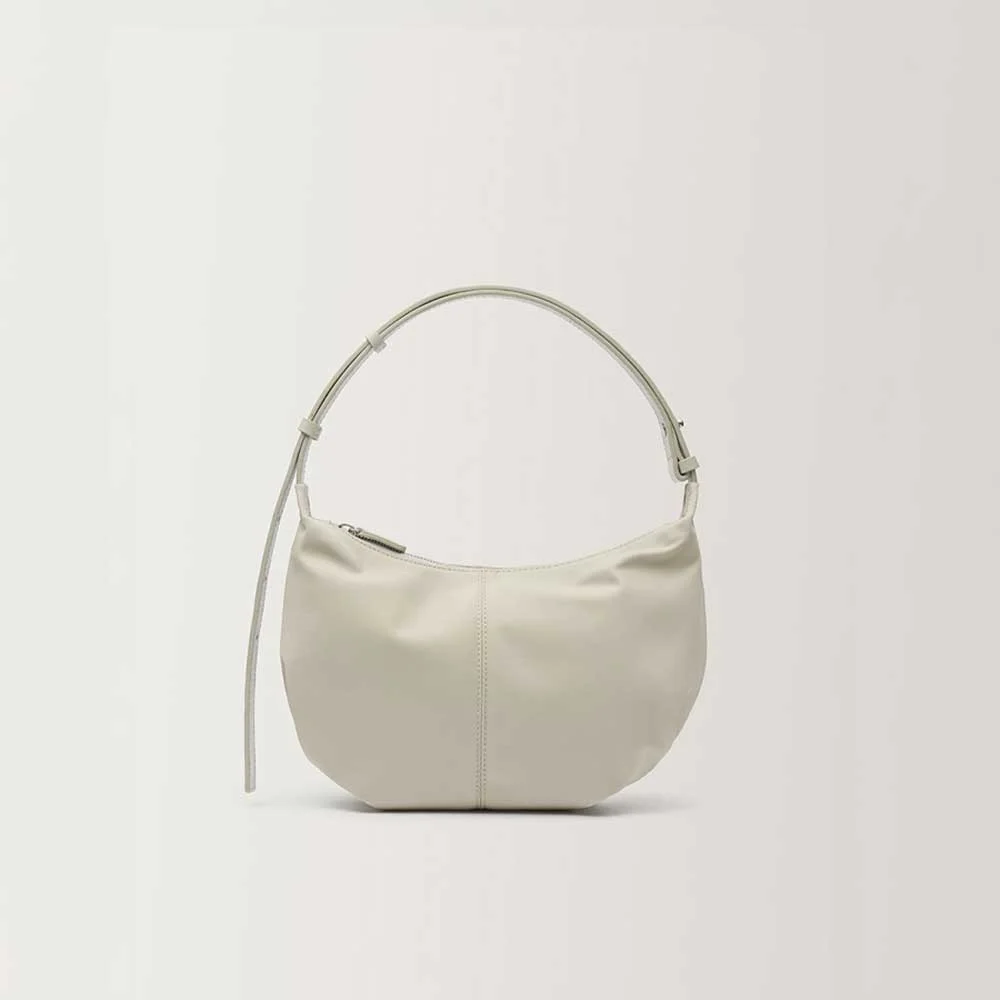 Nylon shoulder mini bag (Salt)
