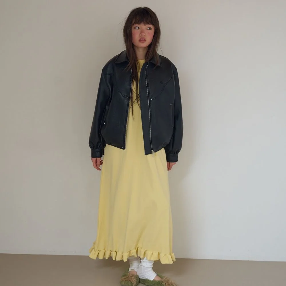 Swell Leather Jumper / Black