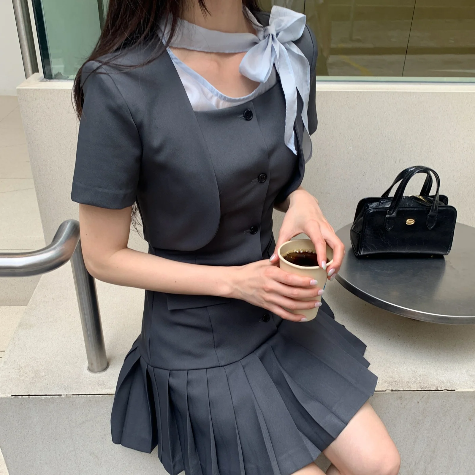 Roena 短外套 連身裙套裝