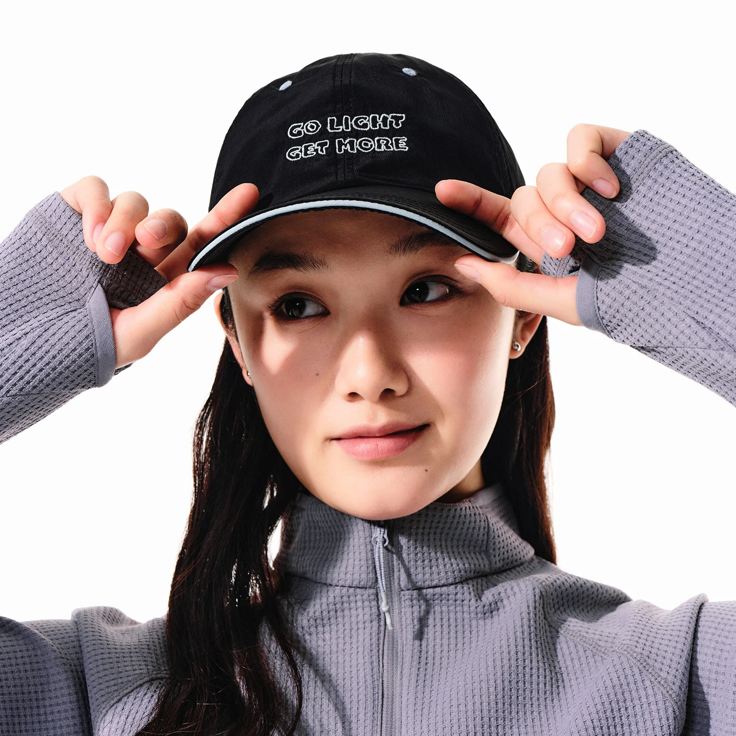 GO LIGHT GET MORE 束繩 帽