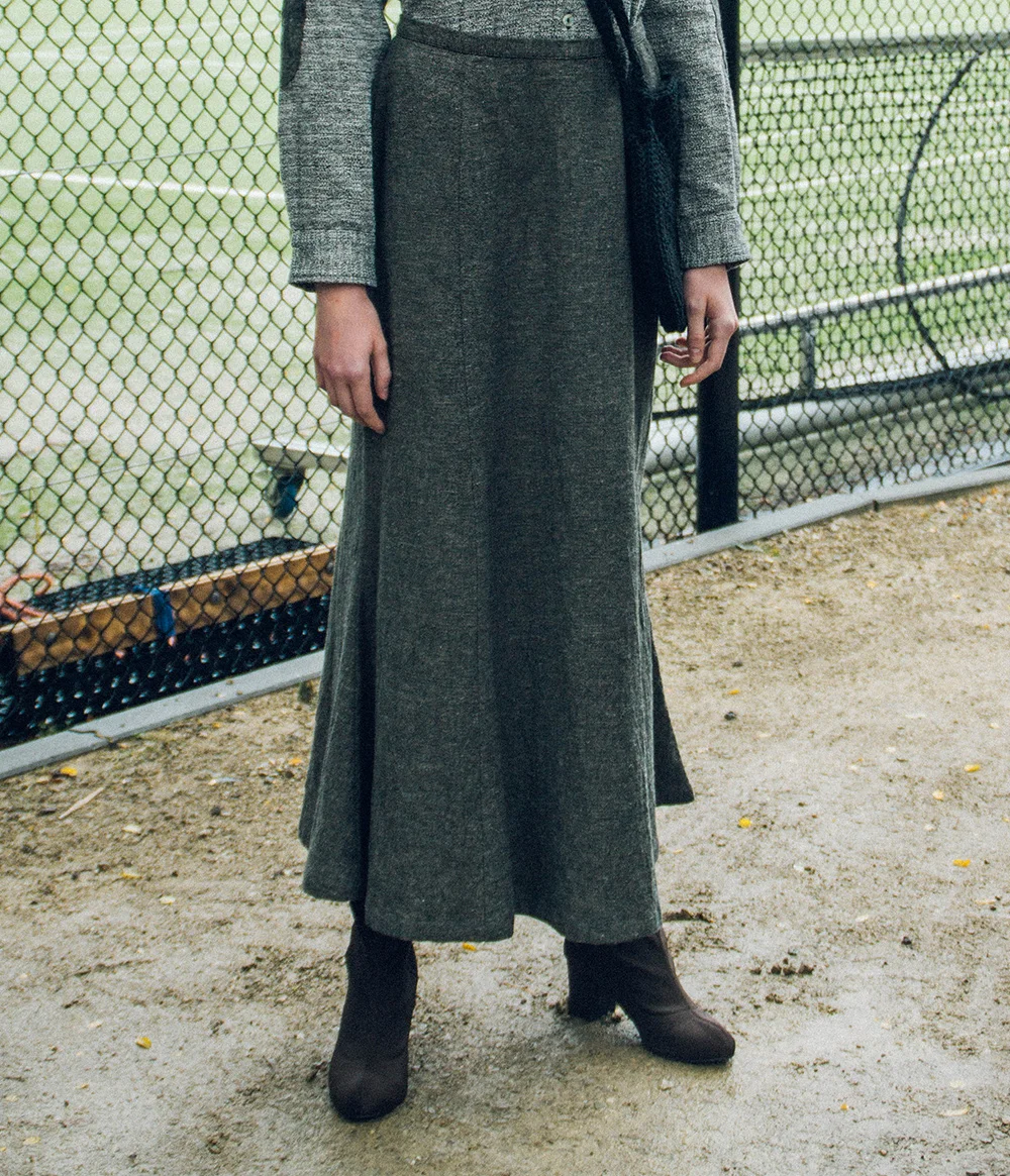 MERMAID BROWN LONG SKIRT