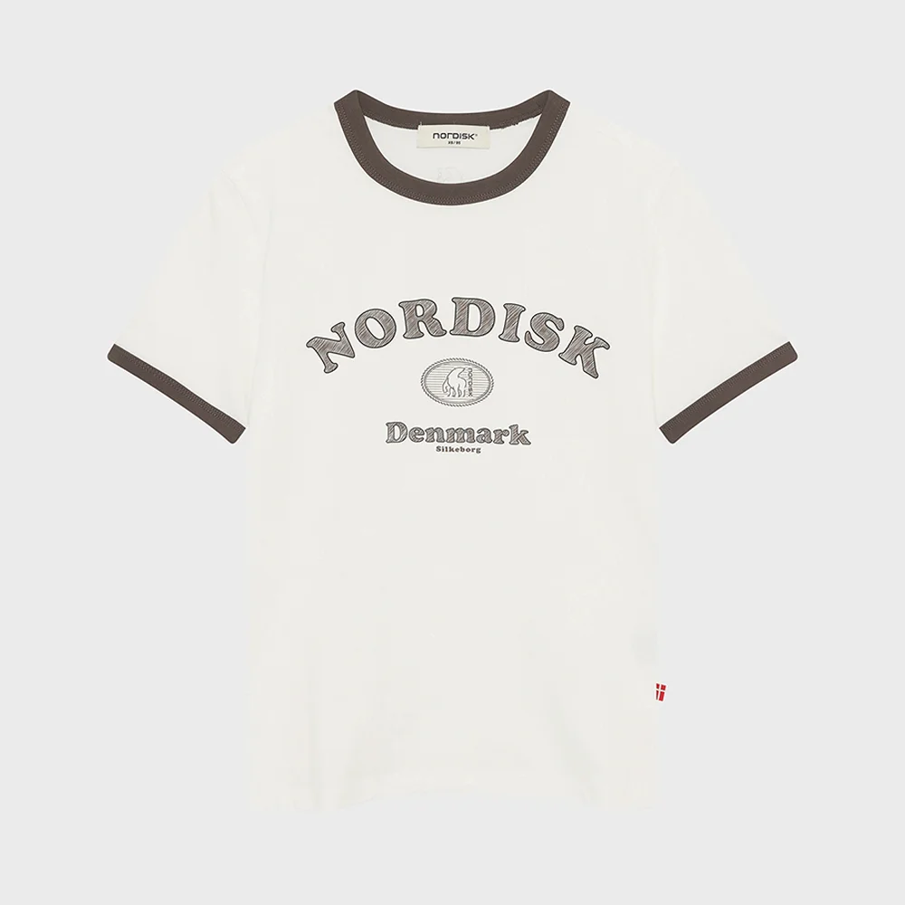 字母印花 Ringer 短袖 T恤 - W_Off White_OWM26247W3