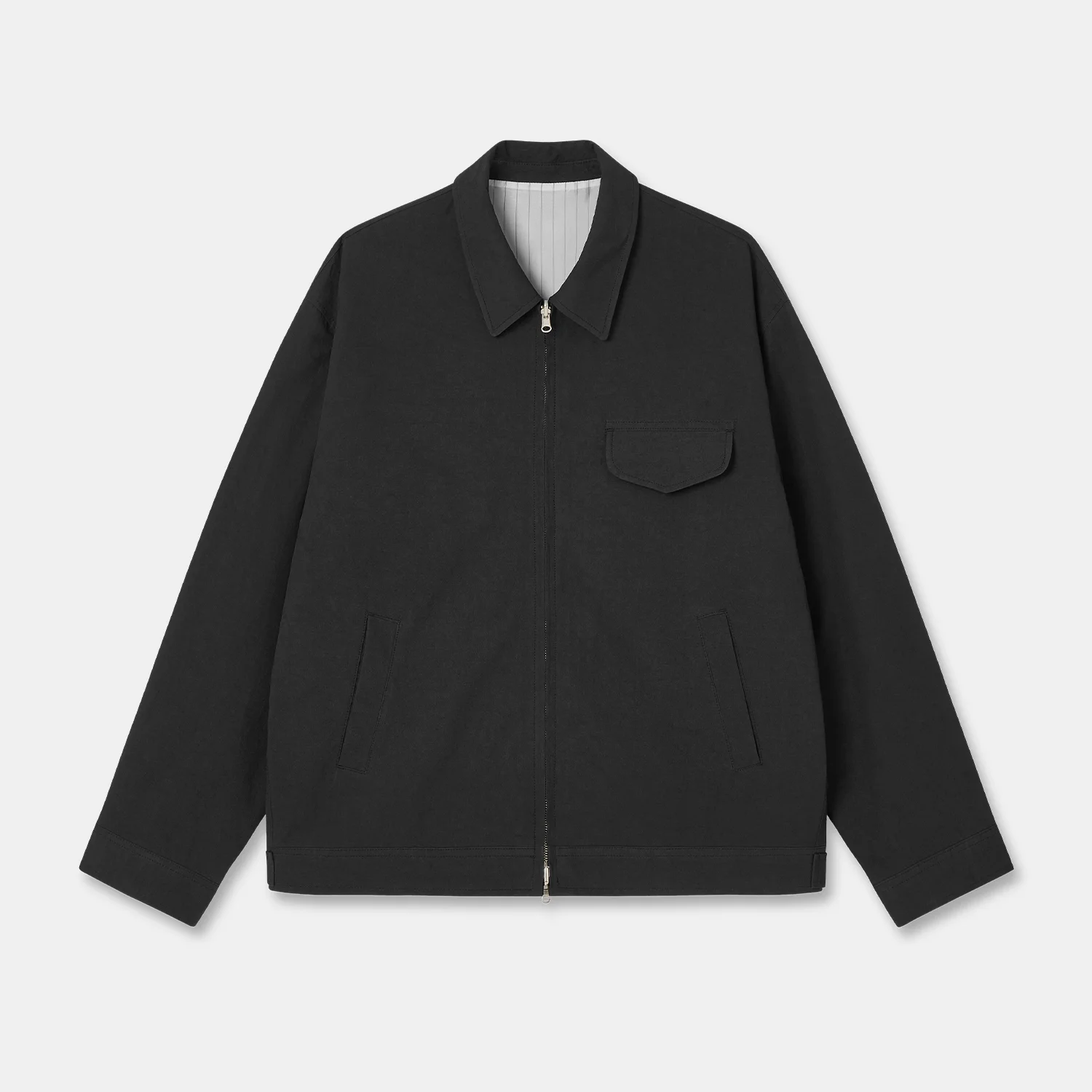 SUNNY DRY TWILL ZIP BLOUSON BLACK