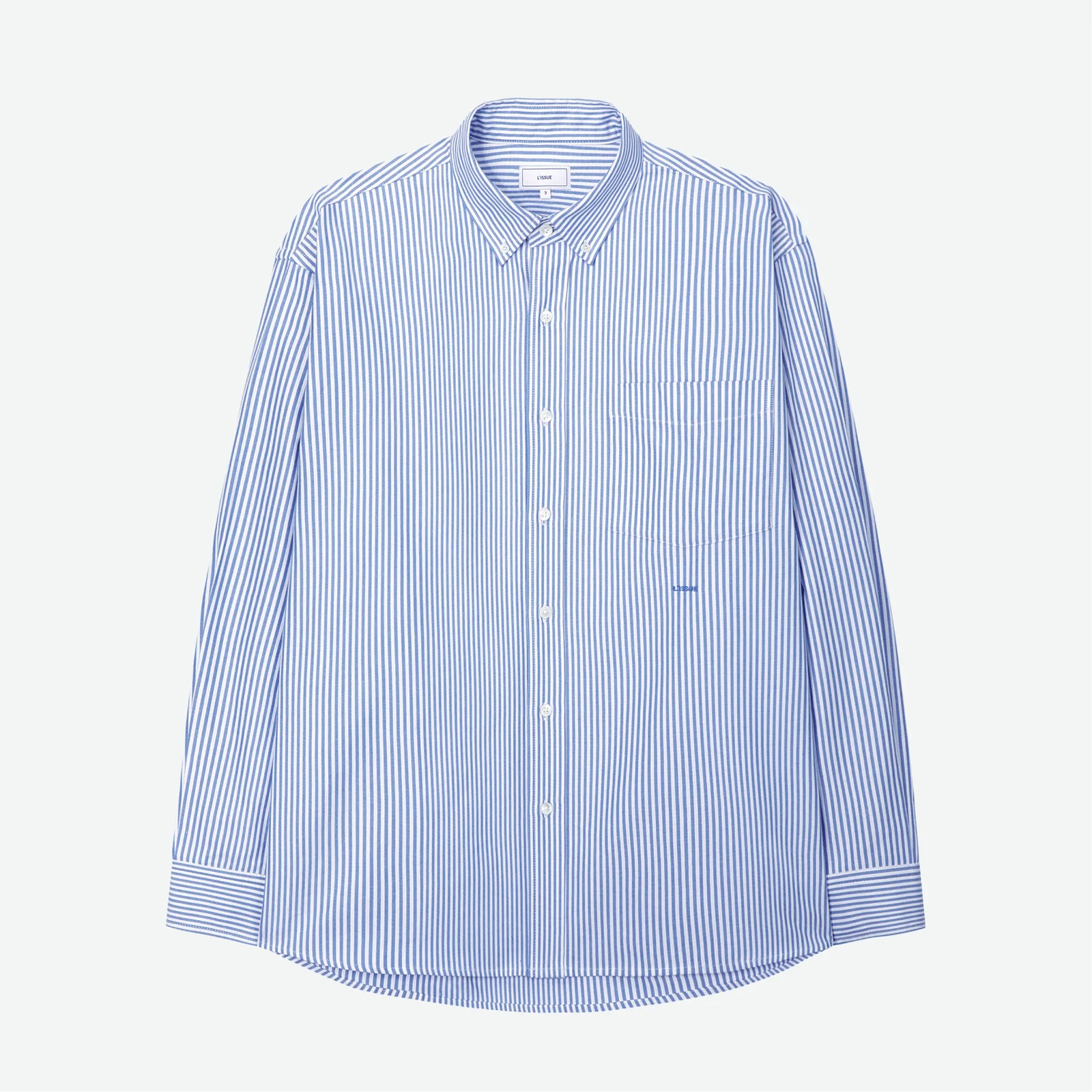 Cornell Oxford L/S Shirt Blue Stripe