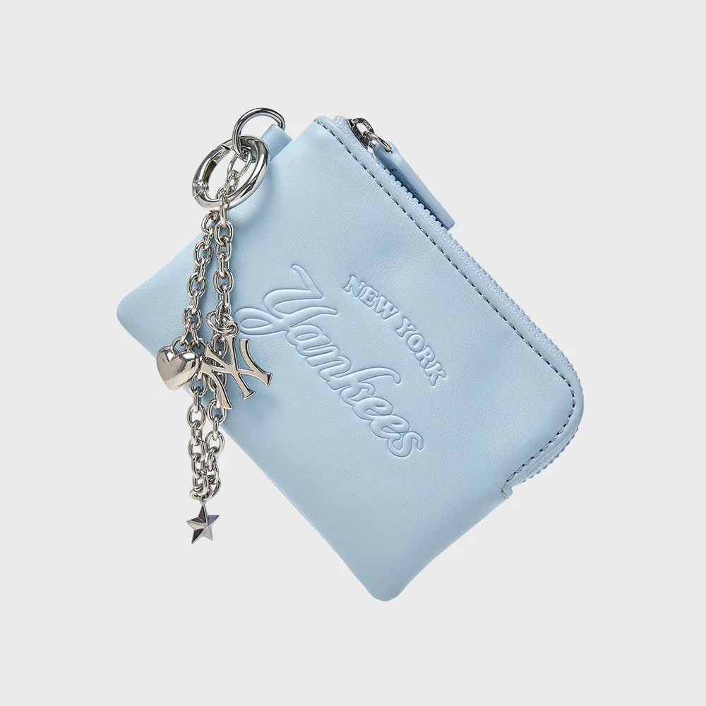基本款 卡片 化妝袋 鑰匙扣 NY (Sky blue)