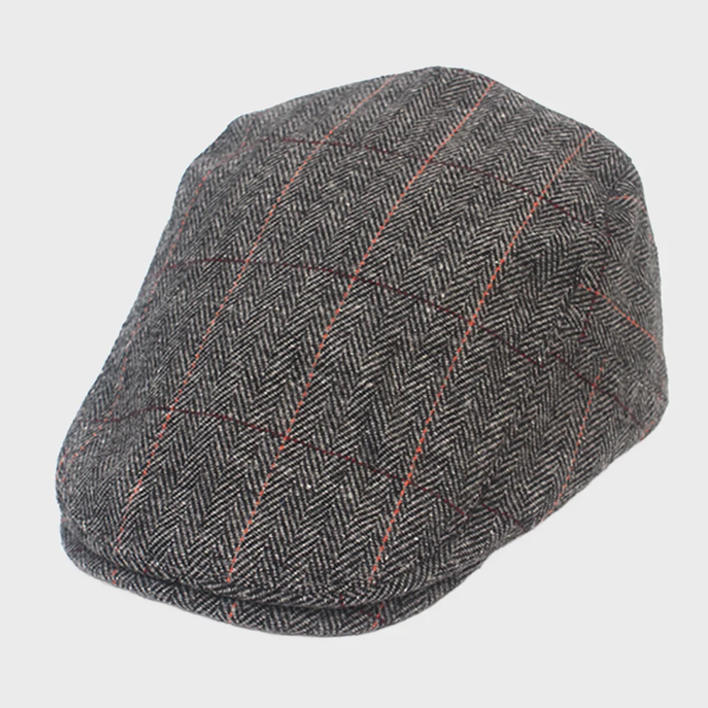 Herringbone Wool Gray Huntingcap 獵人帽