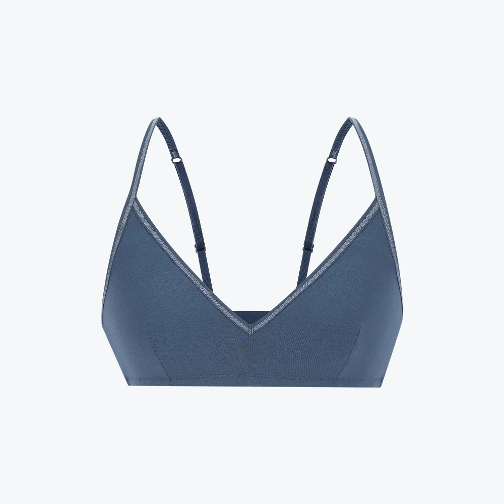莫代爾 Eau Bralette_灰靛藍