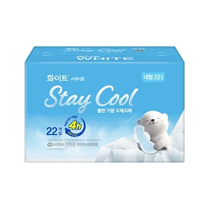 白色 Stay Cool 大碼 22P