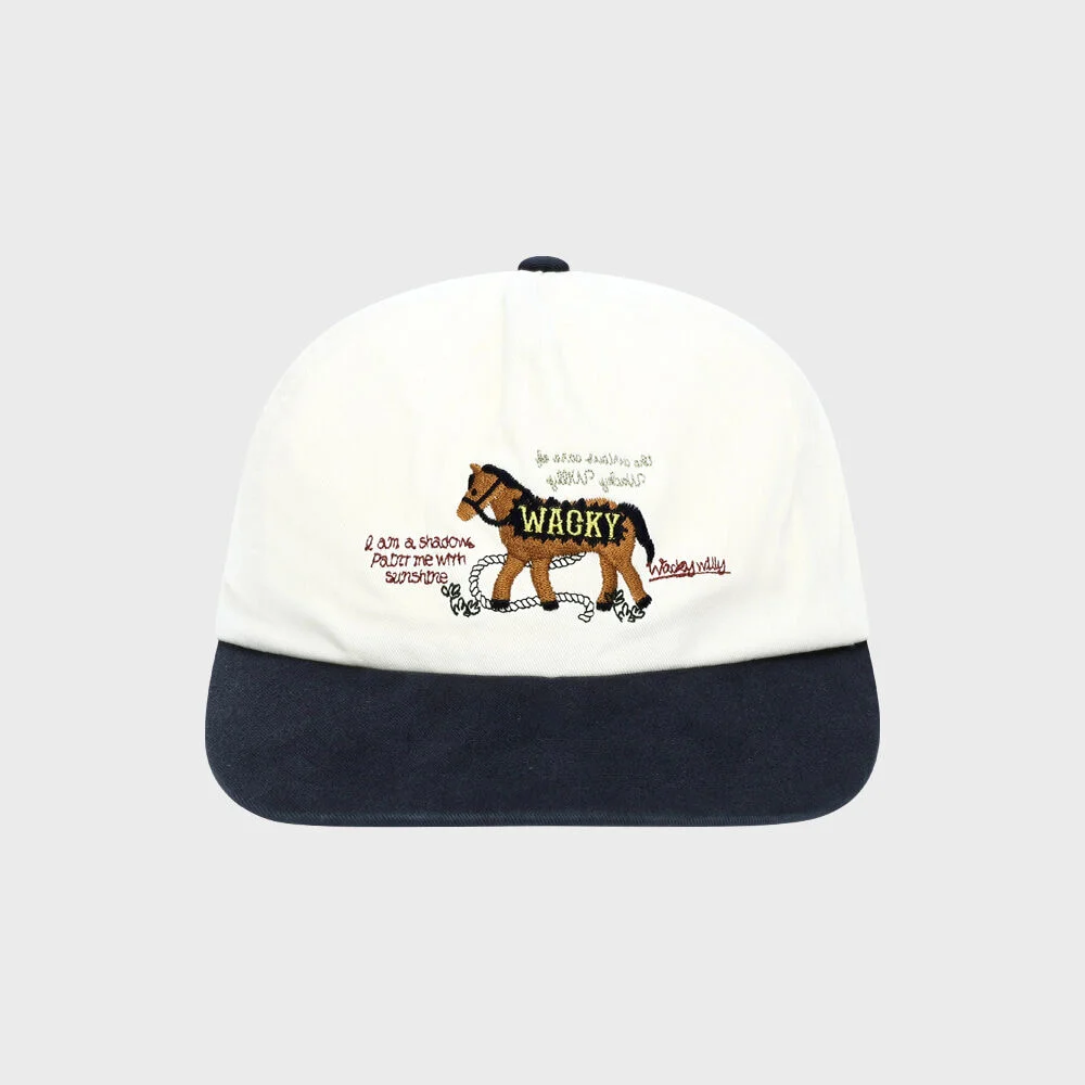 Waki Willy 馬 Panel Cap 象牙色