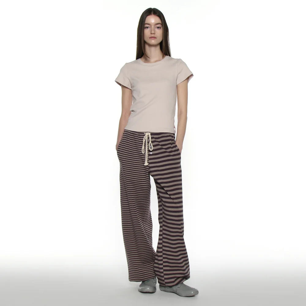 PWC COMBI STRIPE SWEATPANTS_MOCHA