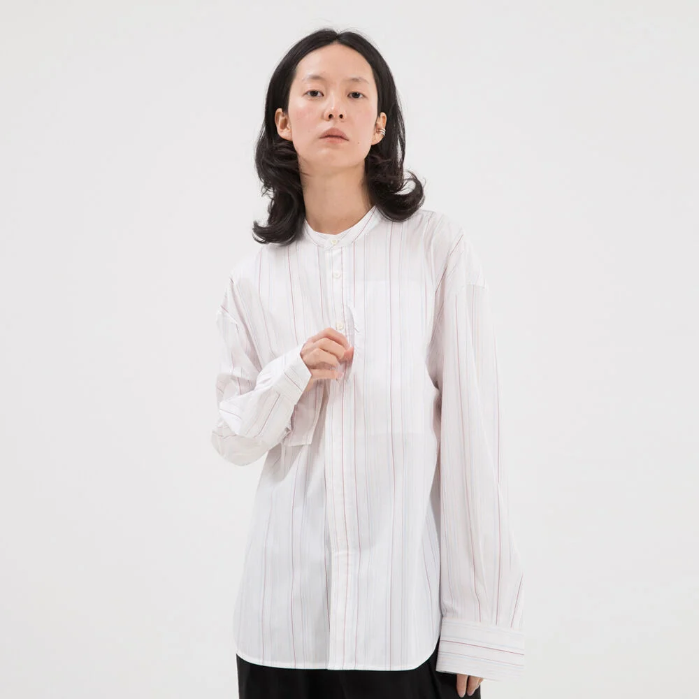 ARC STRIPE SHIRT / WHITE