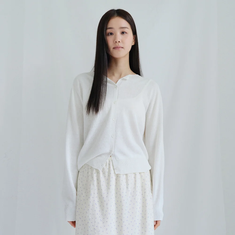 Ponds Cardigan (Flax ver.)_Ivory
