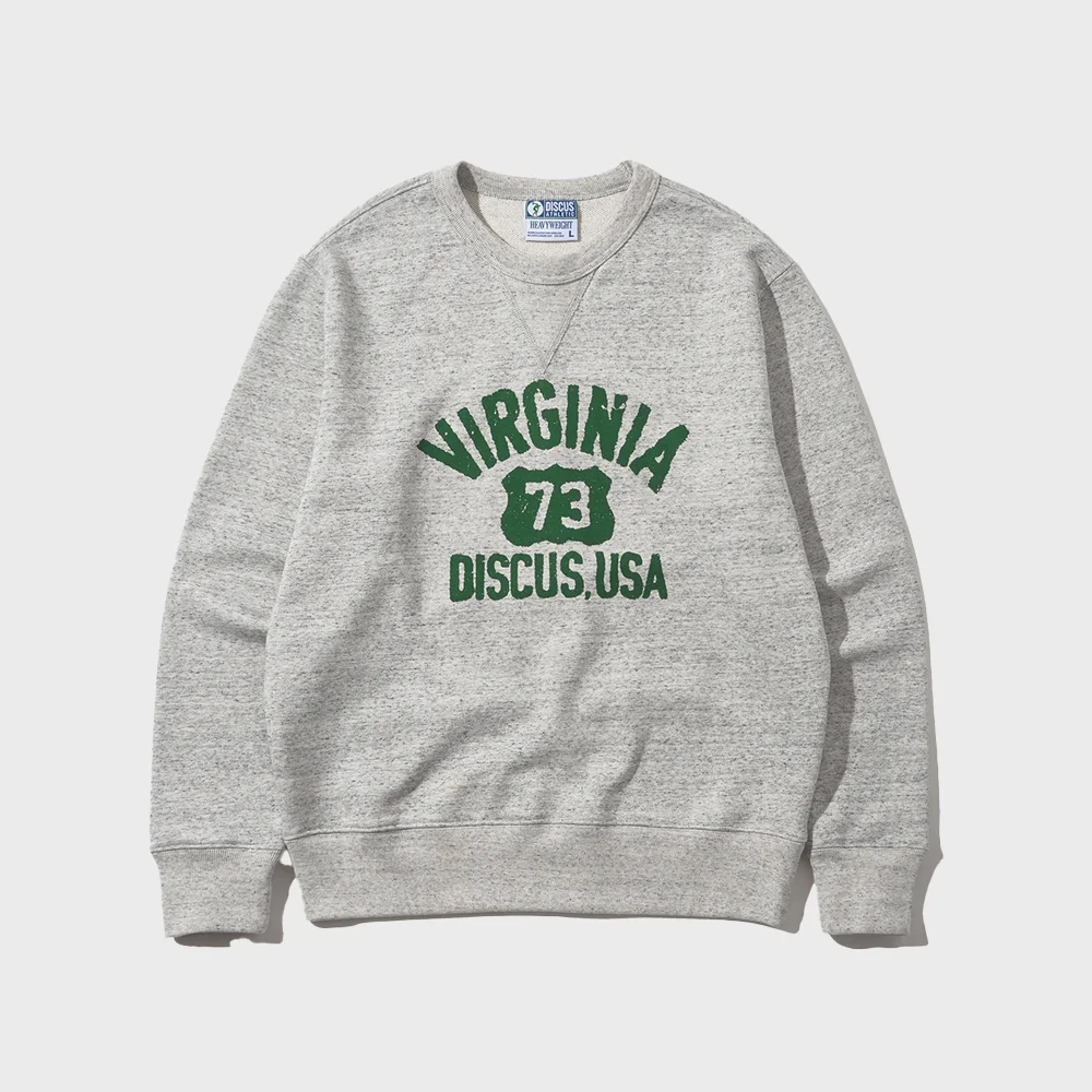 厚磅 Virginia 衛衣 襯衫 麻灰色 灰色