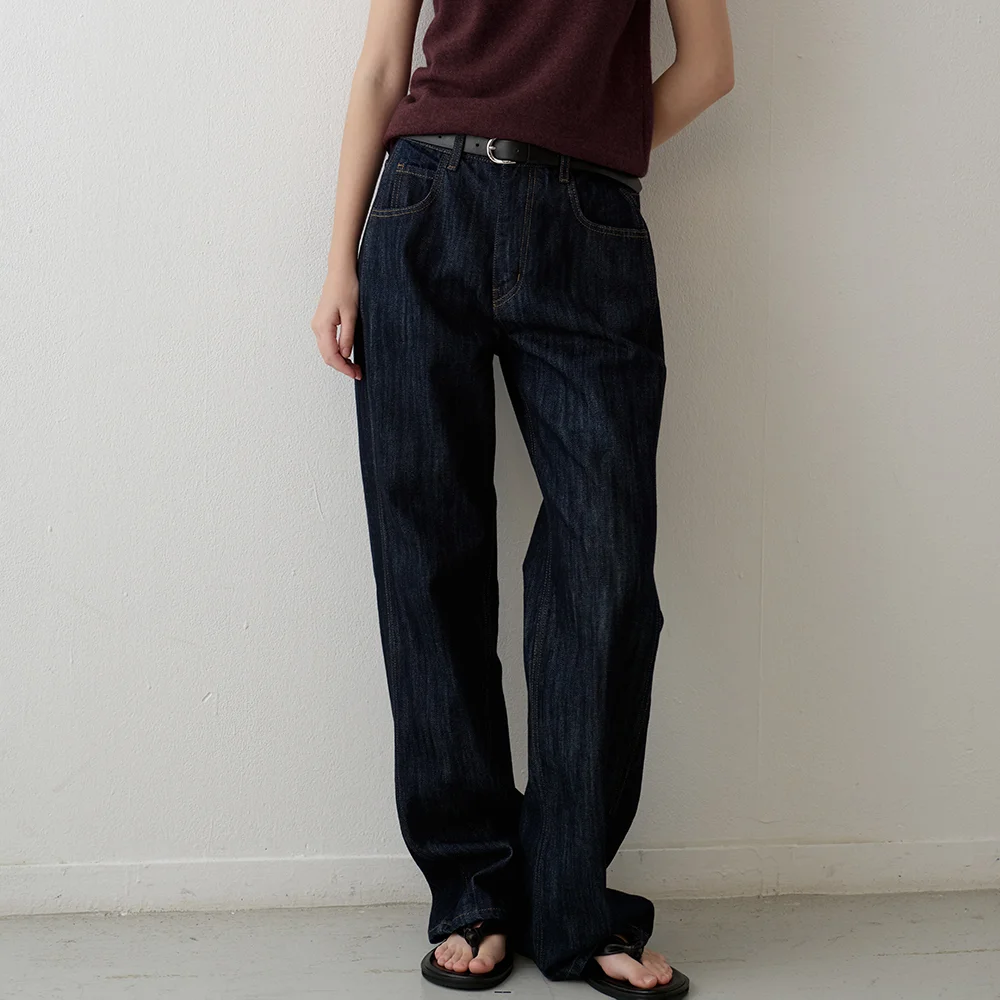 經典 牛仔_textured indigo