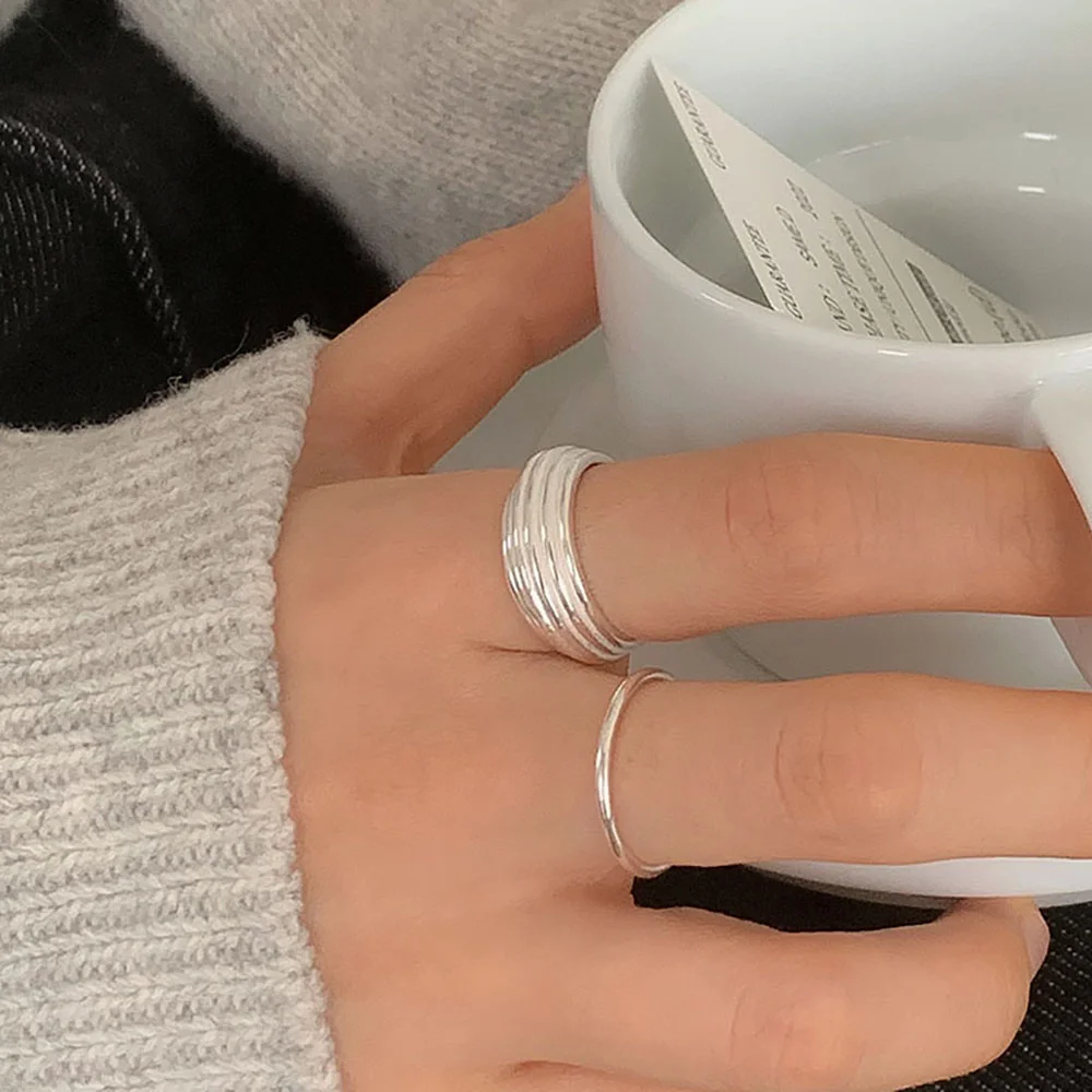 silver925 matin open ring_2 Colors