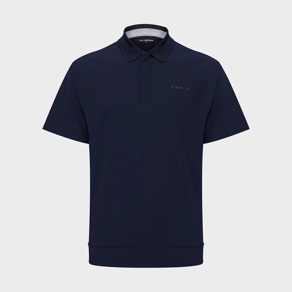 COOLEATS ICE (COOLEATS 冰霜色) 男裝 短袖 Polo T恤_Dark Navy_DMM26255N9