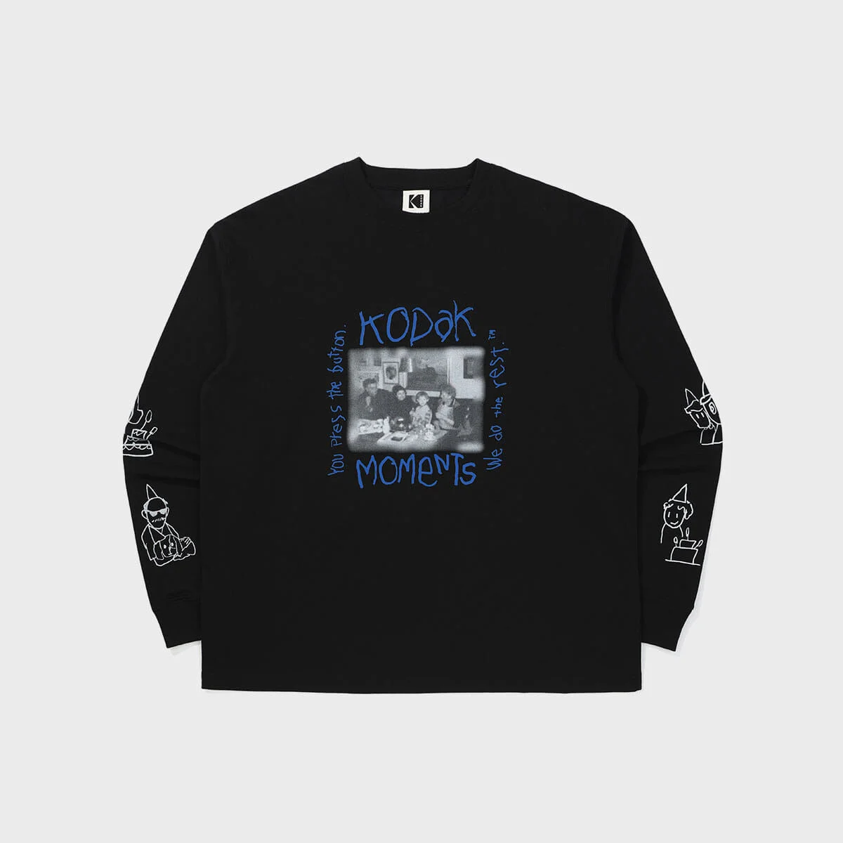 Kodak Moments 長袖 T恤 BLACK