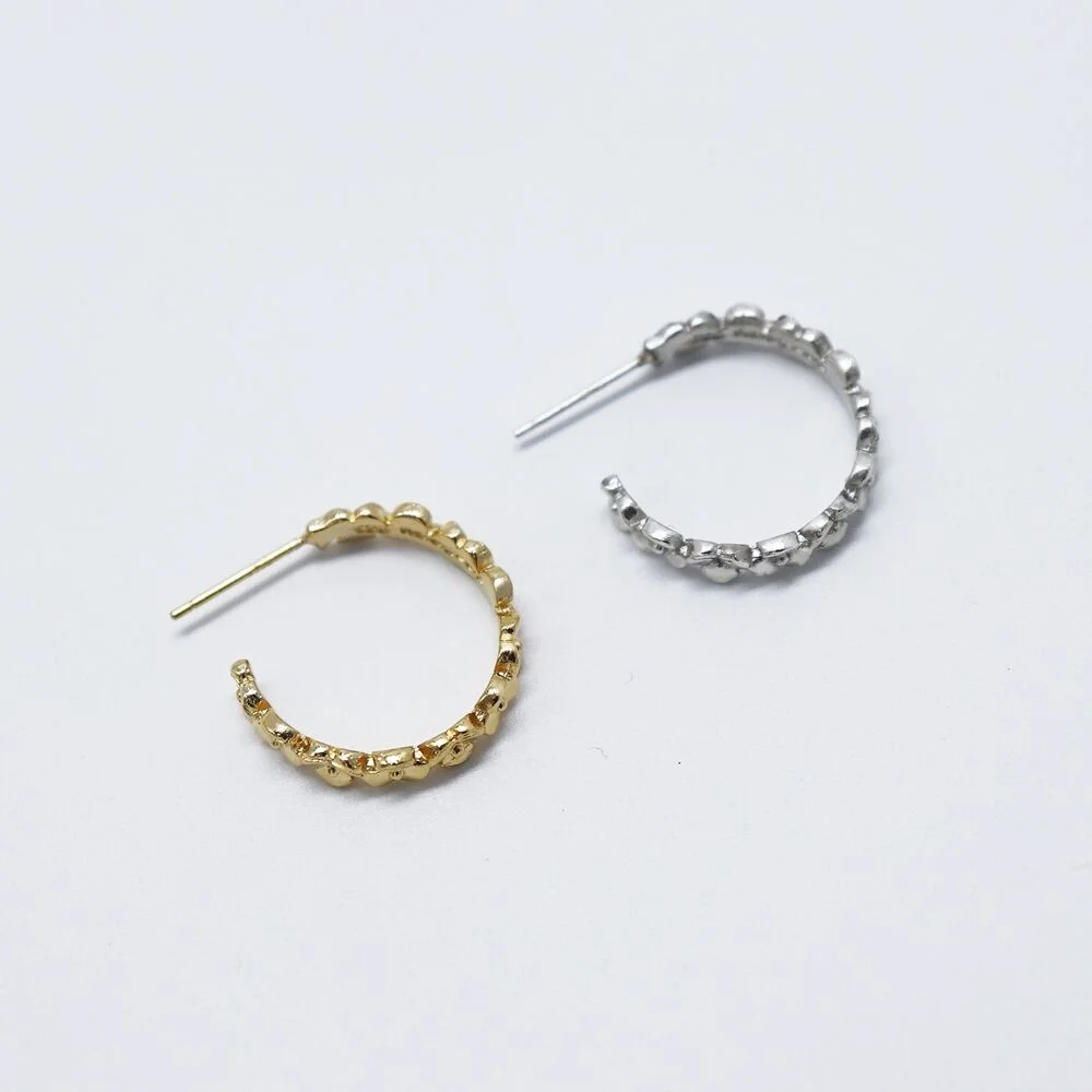 Camellia simple Earrings Camellia 銀針 簡約 耳環