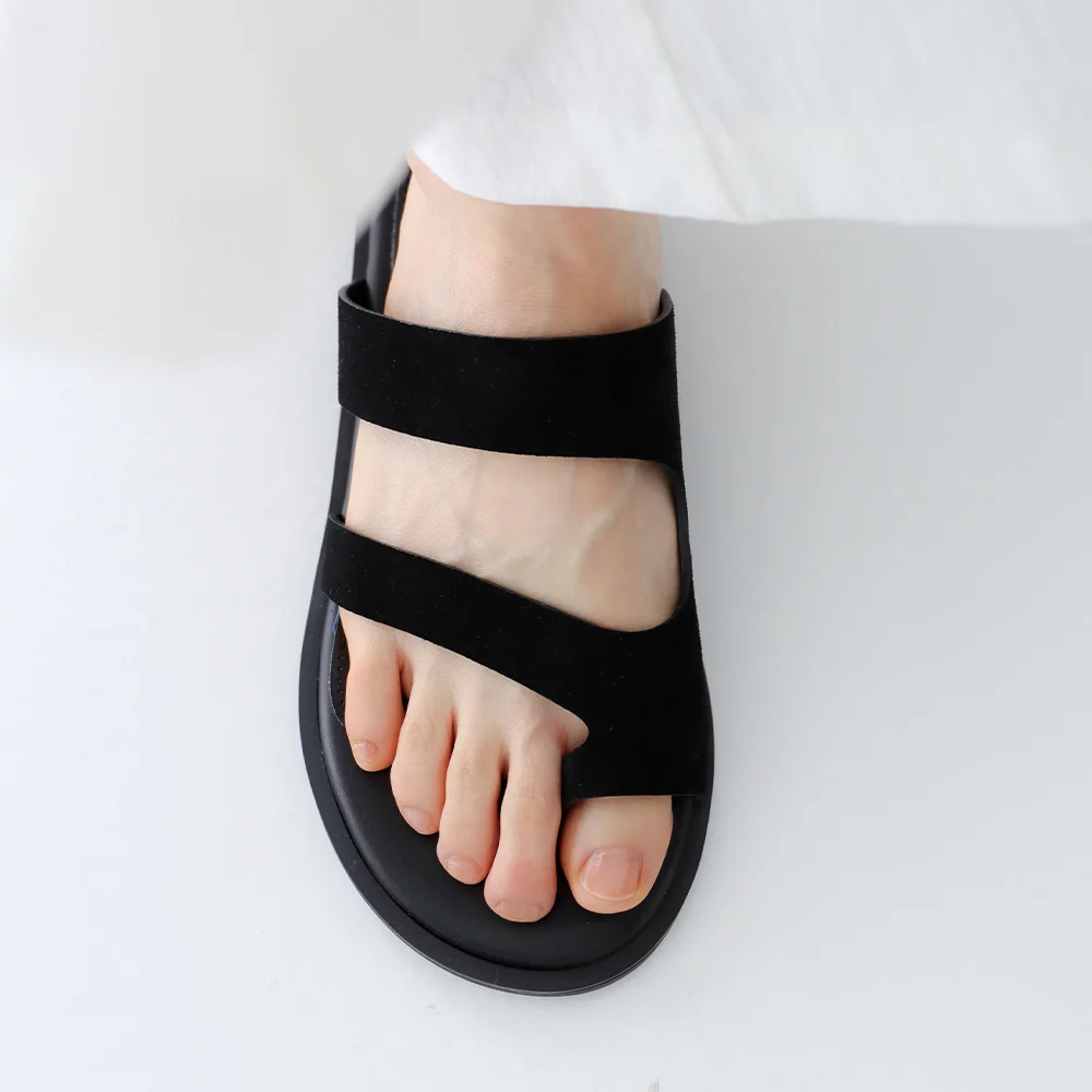 Double Strap Sandal_26039_black