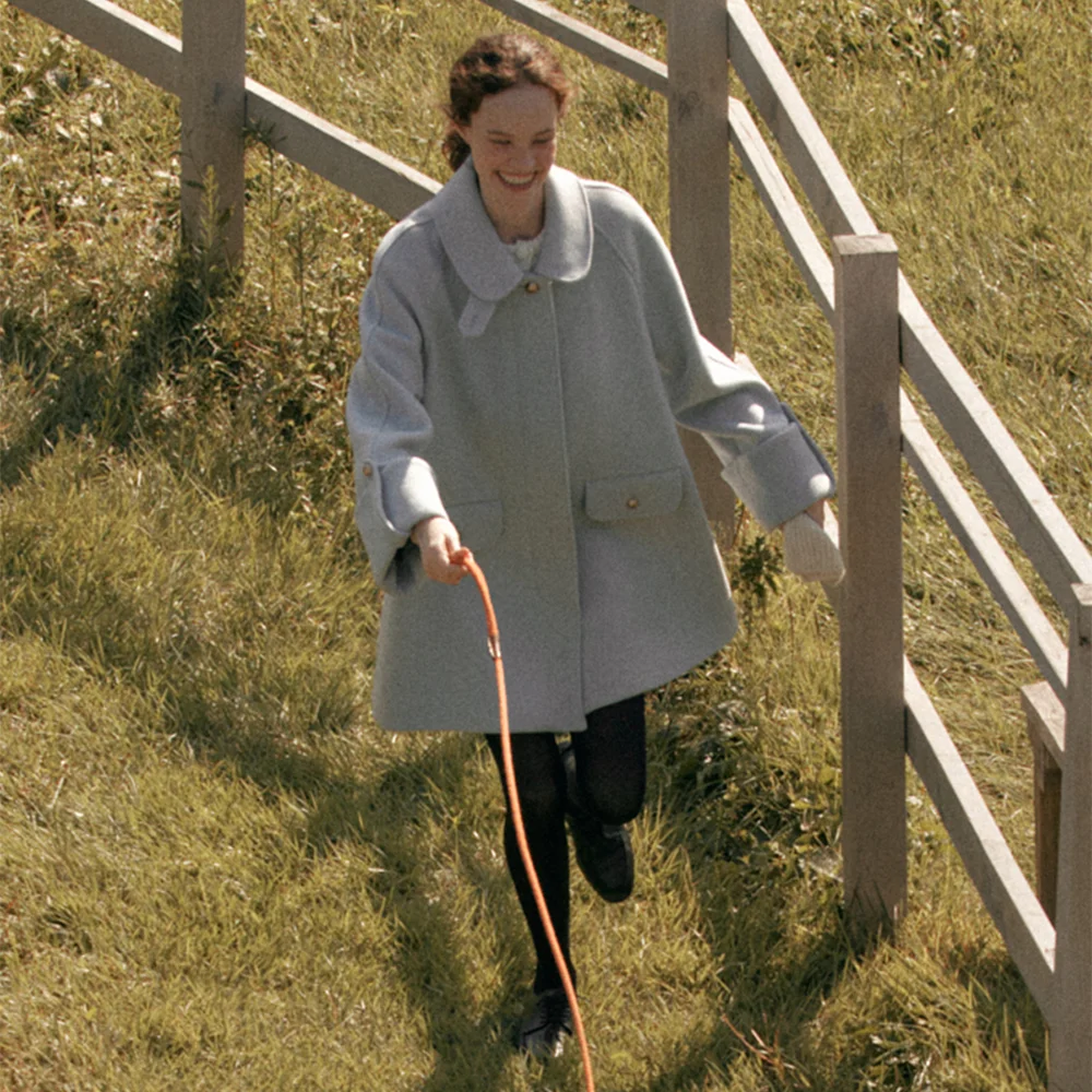 Blanc Cozy Half Coat