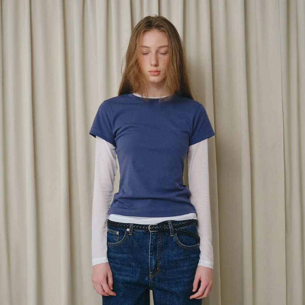 color half tee - blue