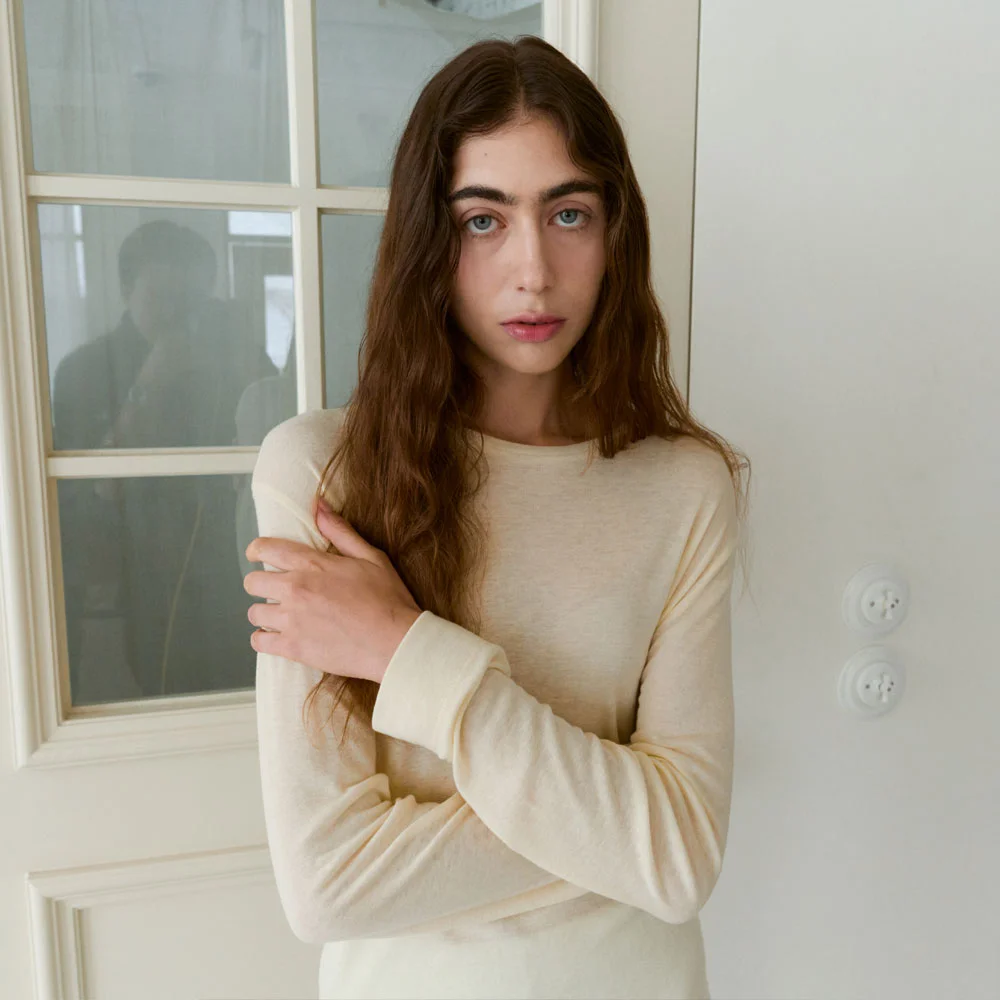 Sheer Touch Long Sleeve (Light Yellow)