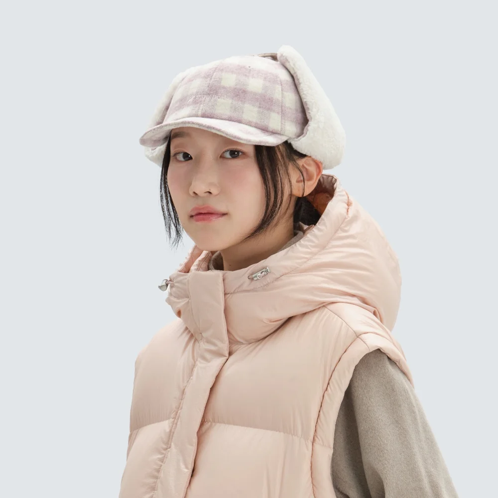 羊毛 圈圈紗 耳罩 Pink (S24WUFBC67)