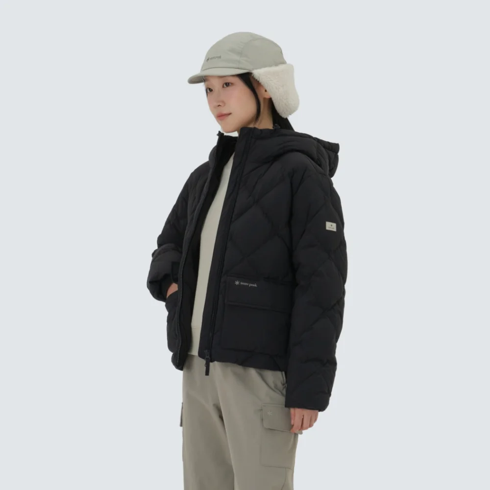 Land Air 女裝 菱形 絎縫 Down 外套 Dark Charcoal (S25WWGDJ45)