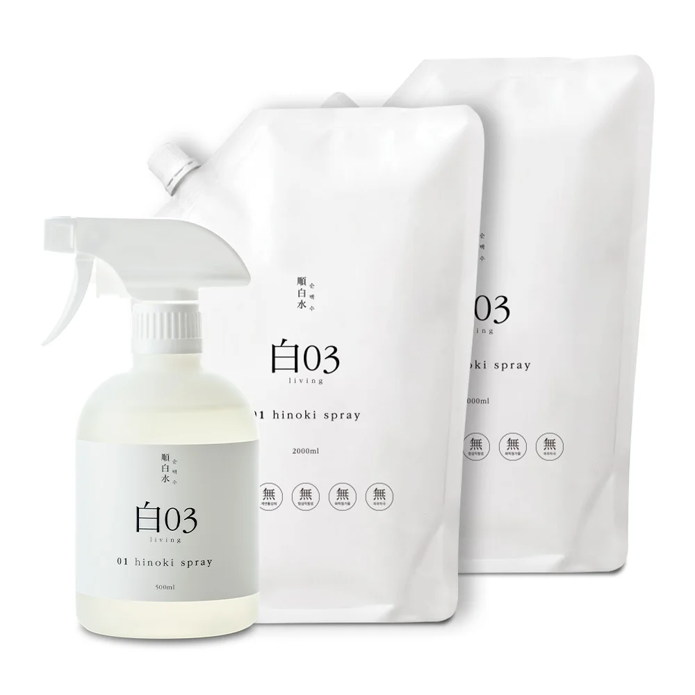 扁柏噴霧500ml+補充裝4L