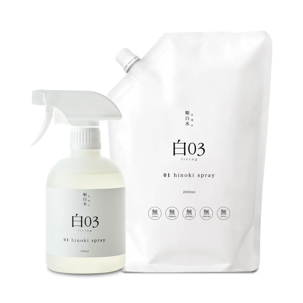 扁柏噴霧500ml+補充裝2L