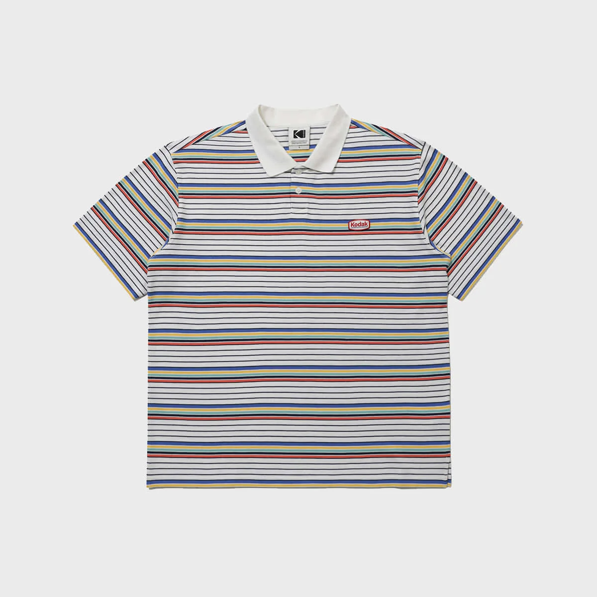 多色 條紋 Polo T恤 IVORY