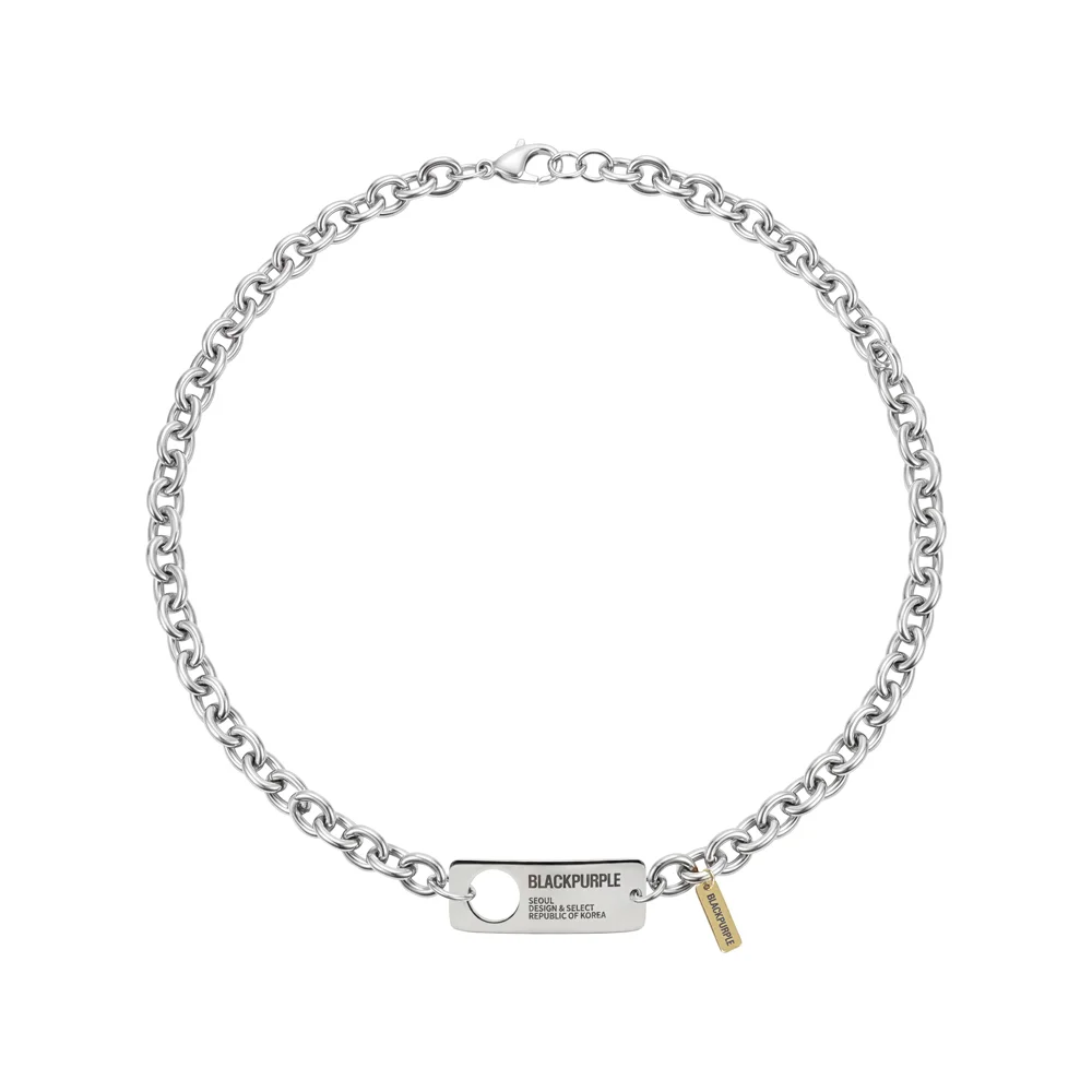 核心 標籤 鏈條 頸鏈 Core Tag Chain Necklace
