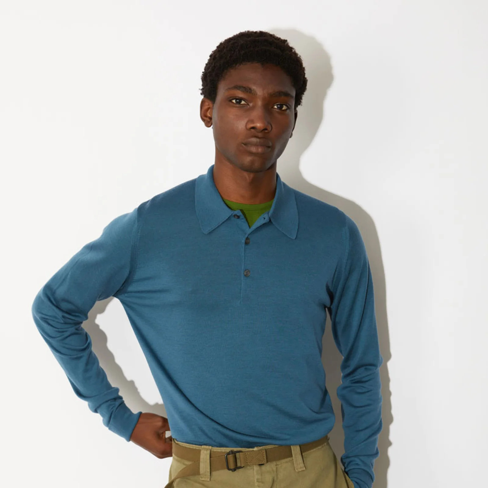 DORSET Merino Wool Polo Shirt Knit Heritage 6 Colors