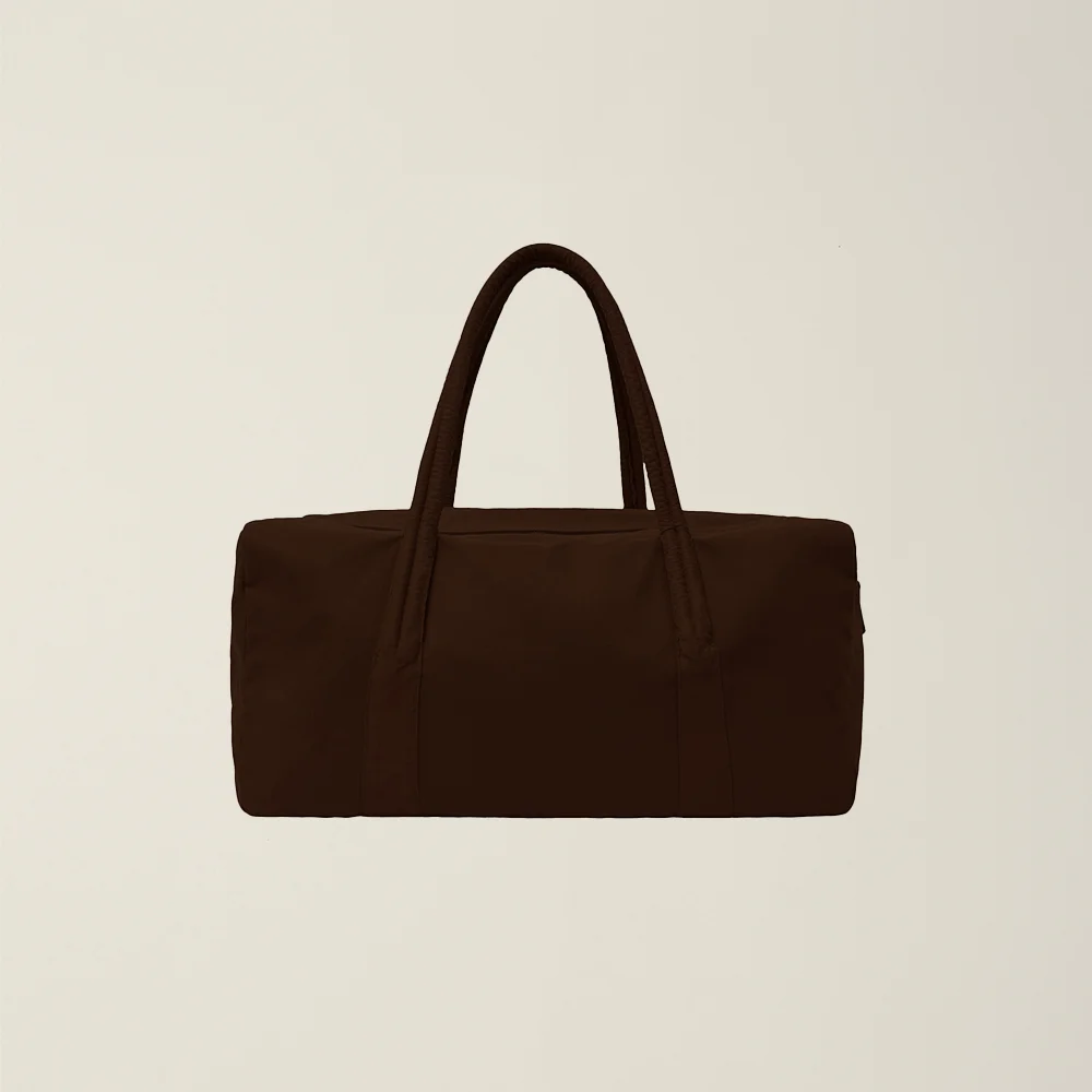 GARMENT DYED DUFFLE BAG (LARGE) BROWN