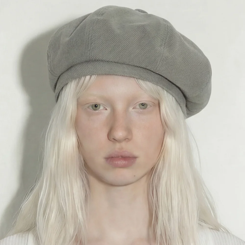純棉 四季 復古 日常 女裝 報童帽 貝雷帽 BREAD BERET / BIO H TWILL / D MINT