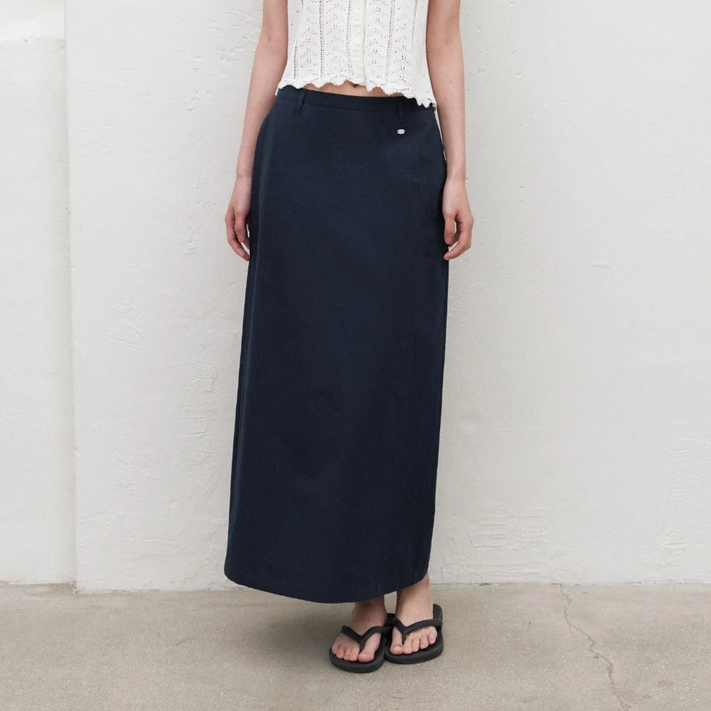 POUND COTTON SKIRT_NAVY