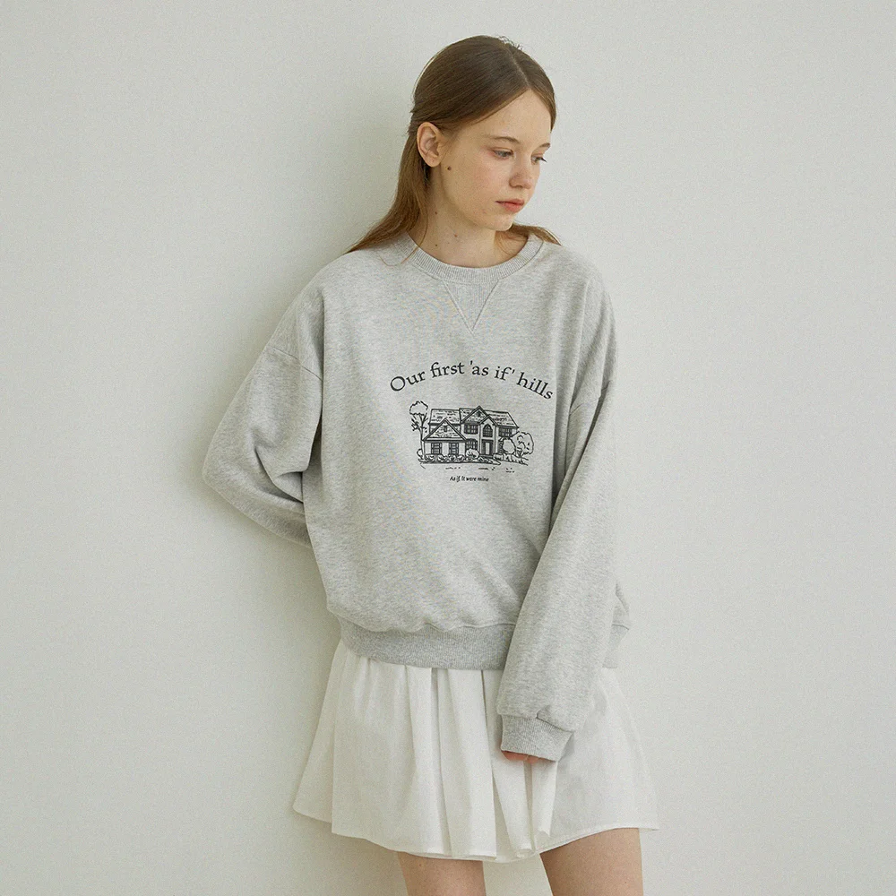 As if hills Sweatshirt (Melange gray)