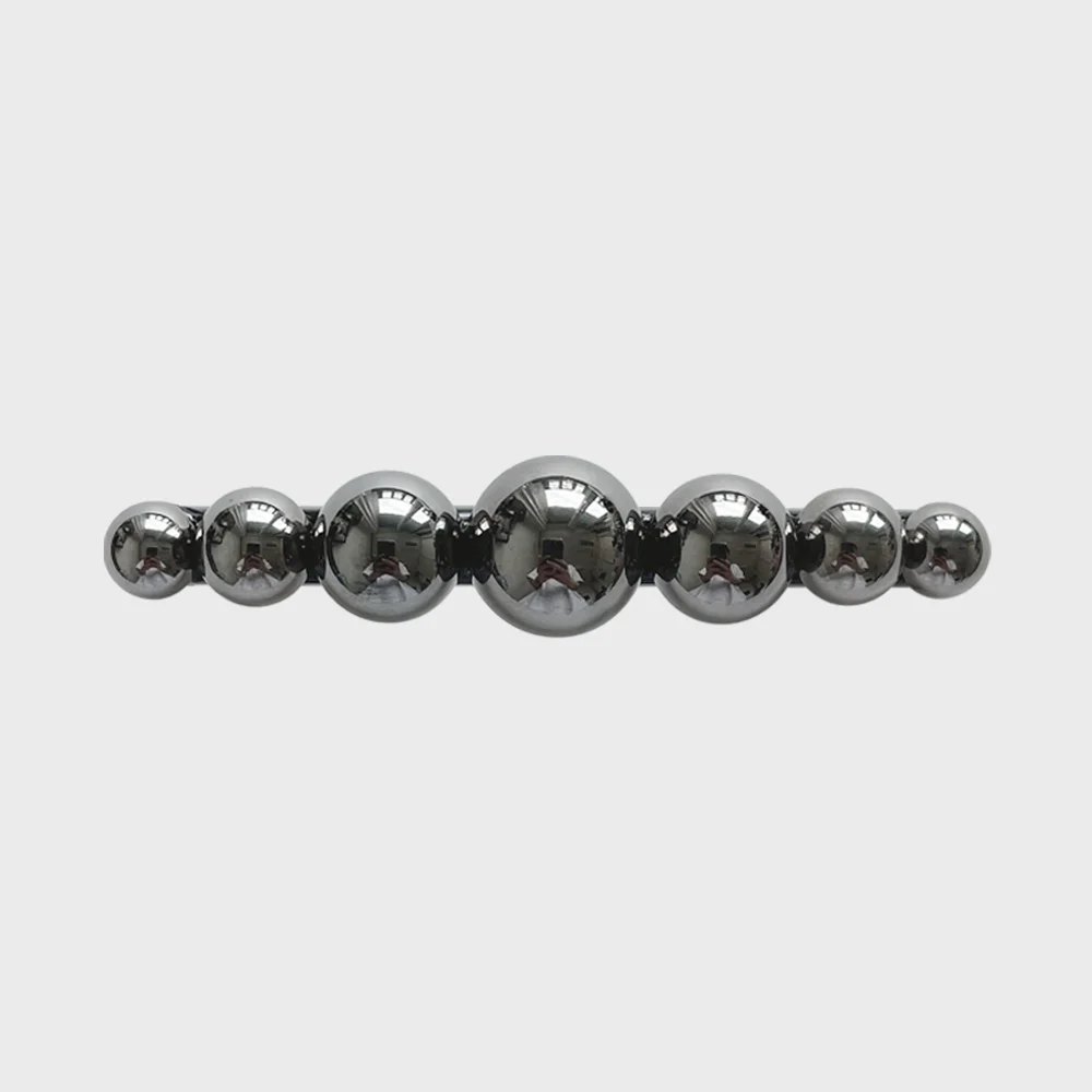 Hair Pin Silver Ball _ BK