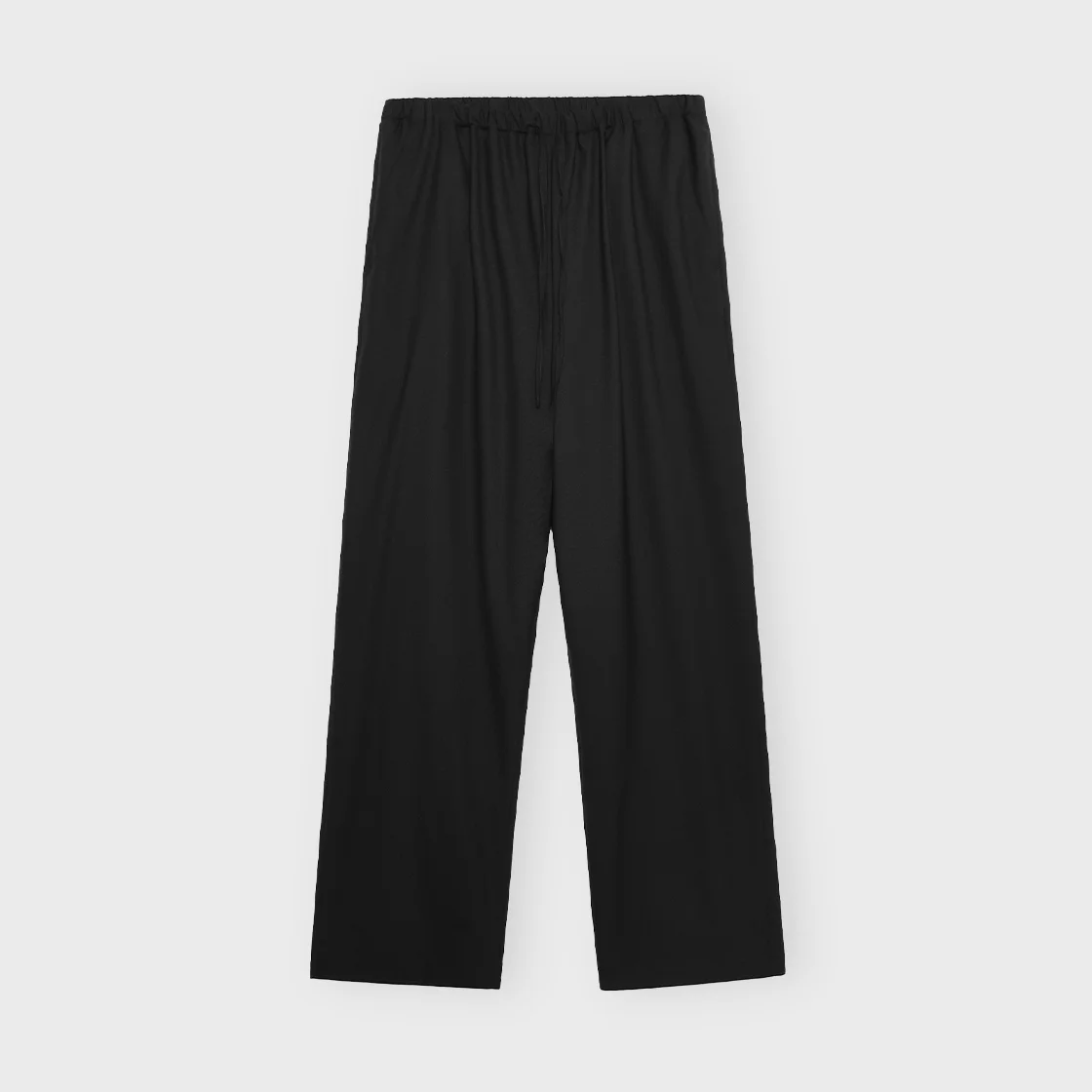 Wool Easy Pants, Black