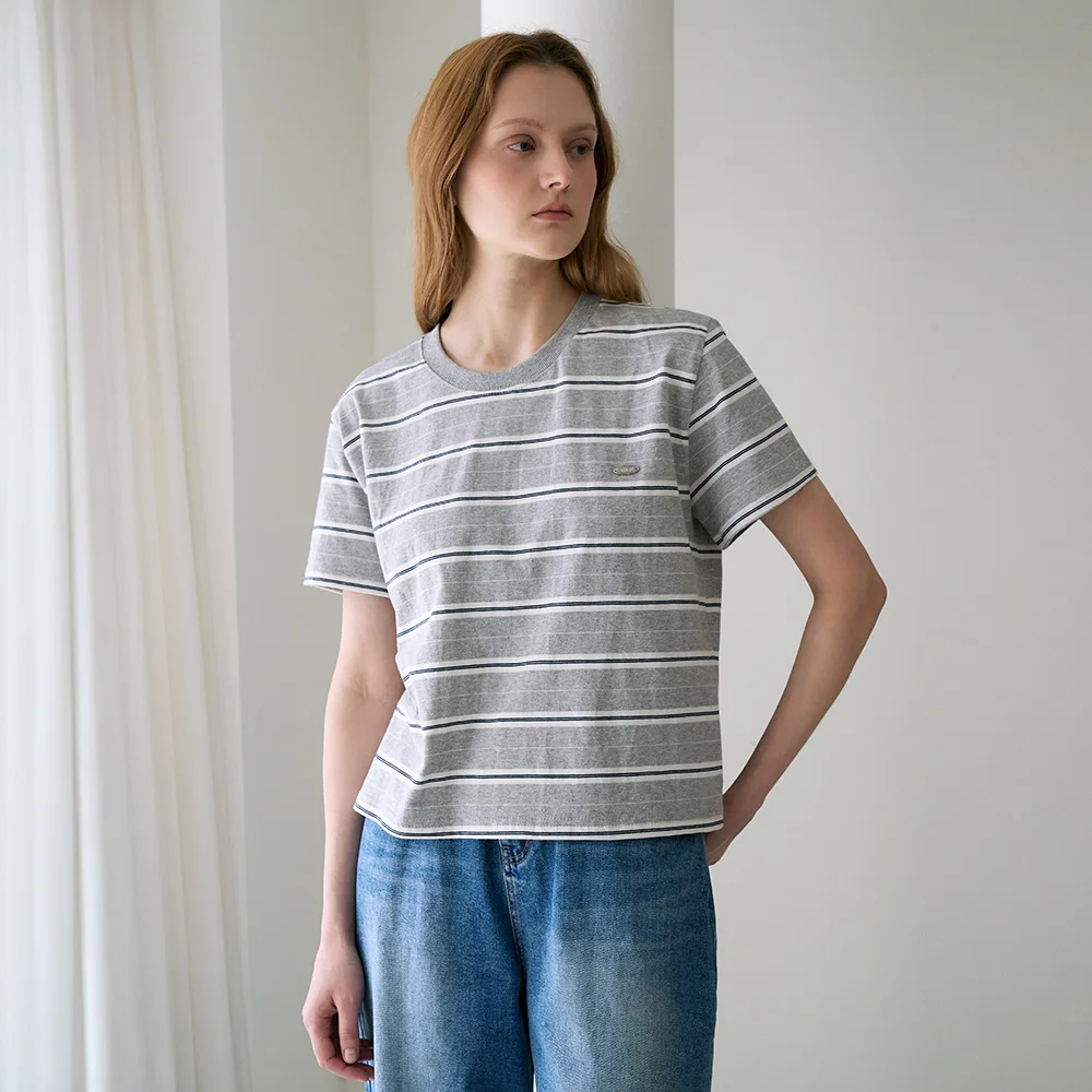 Minimal Logo Stripe T-shirt