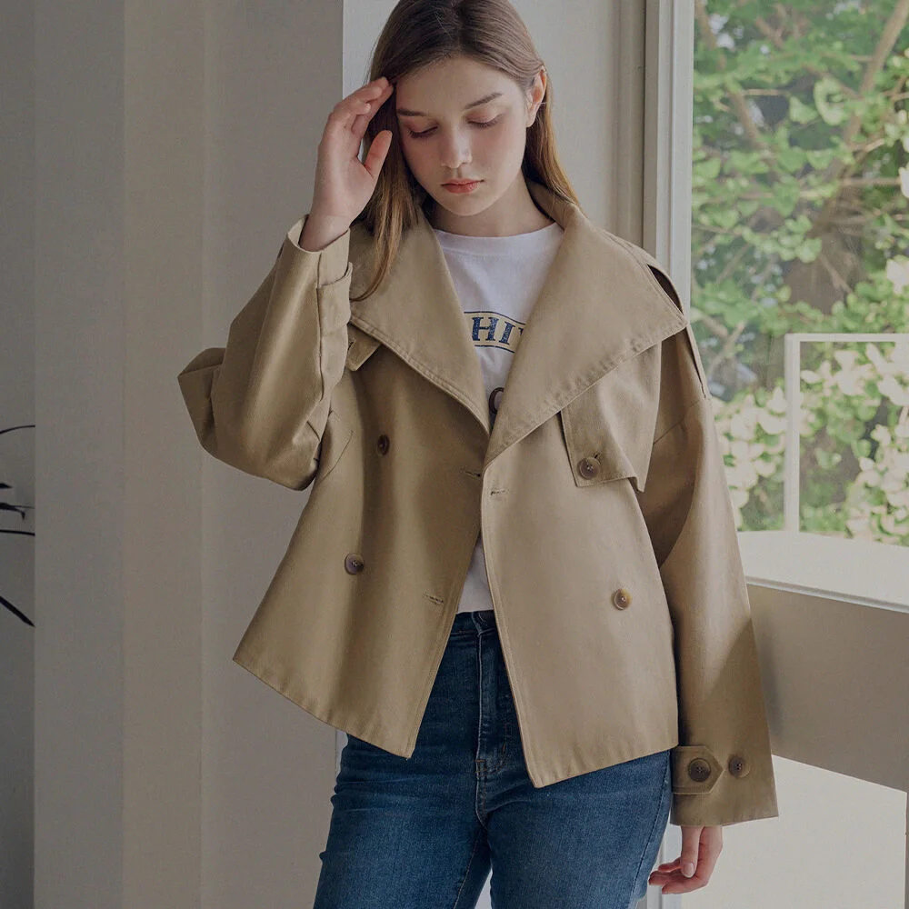 High neck half jacket_2 Colors