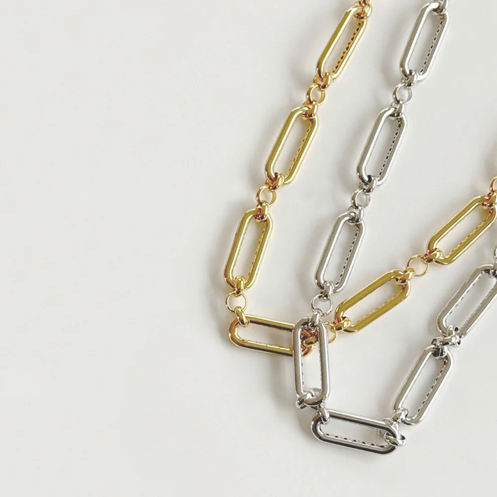 薛仁雅 著用 Layered Loop Chain Necklace(925silver)