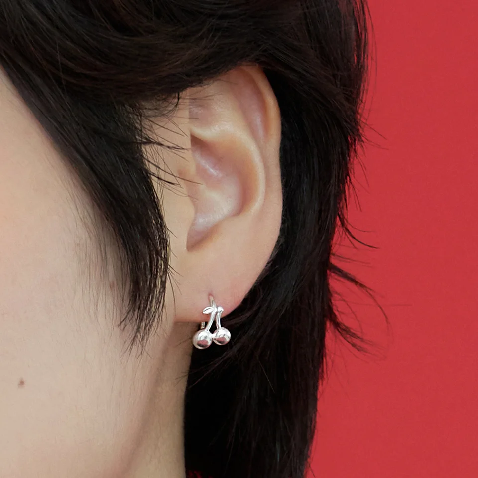 cherry hook earring