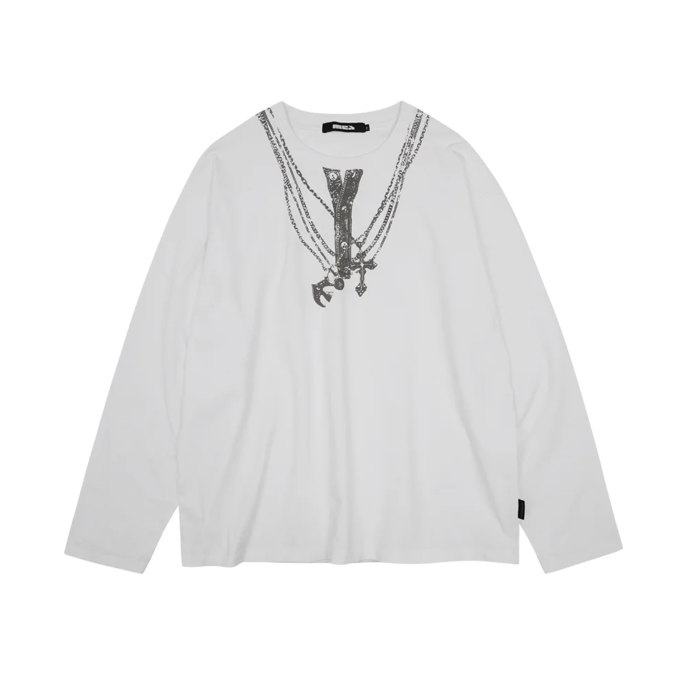 ILLUSION PRINTED L/S TOP