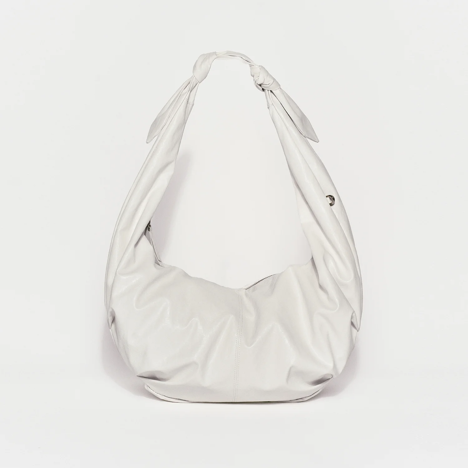SLOUCHY HOBO BAG WHITE