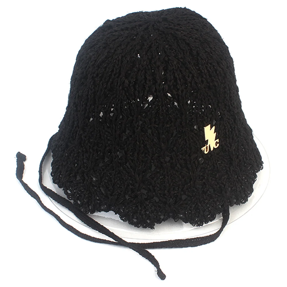 Summer String Black Bonnet Hat 夏日漁夫帽