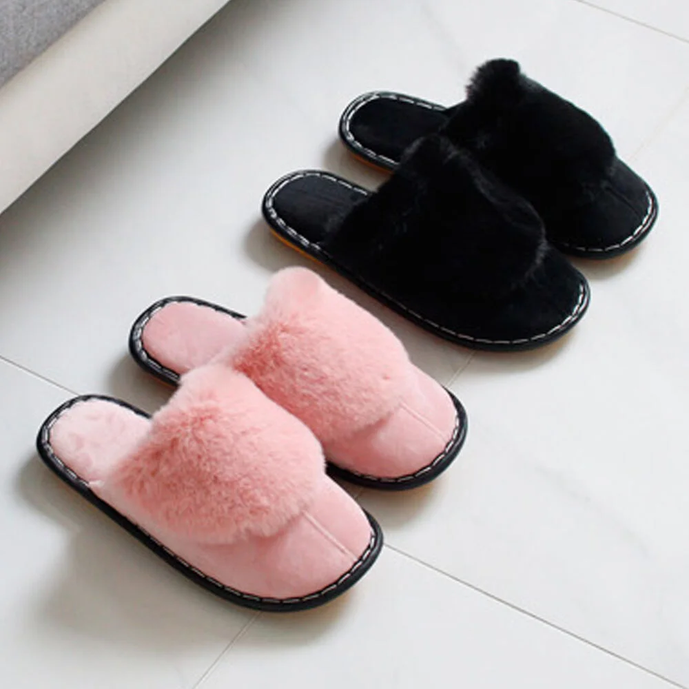 Love Shoe 毛絨 拖鞋 (2color)