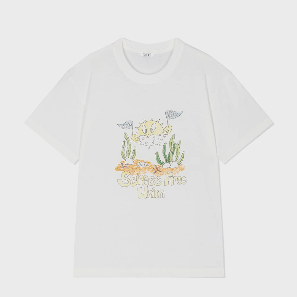 Stress Free Tee_Ivory