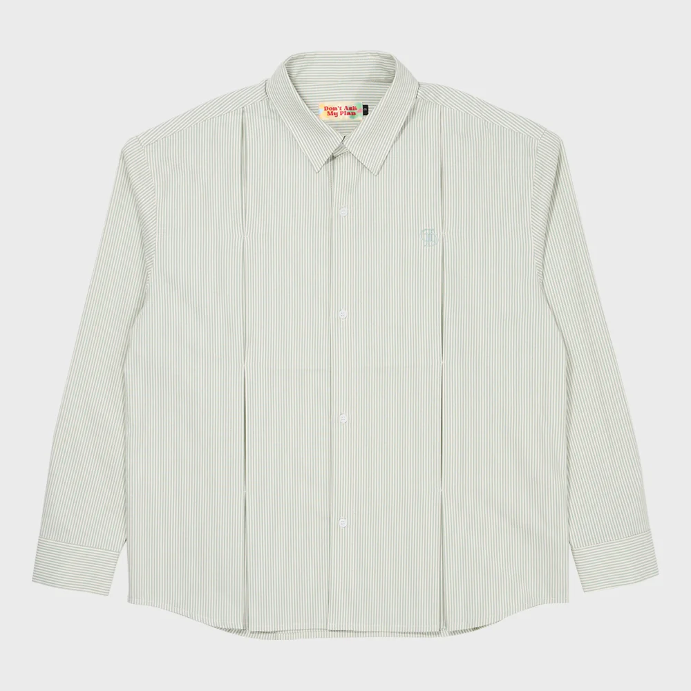DAMP STRIPE WIDE SHIRT_GREEN