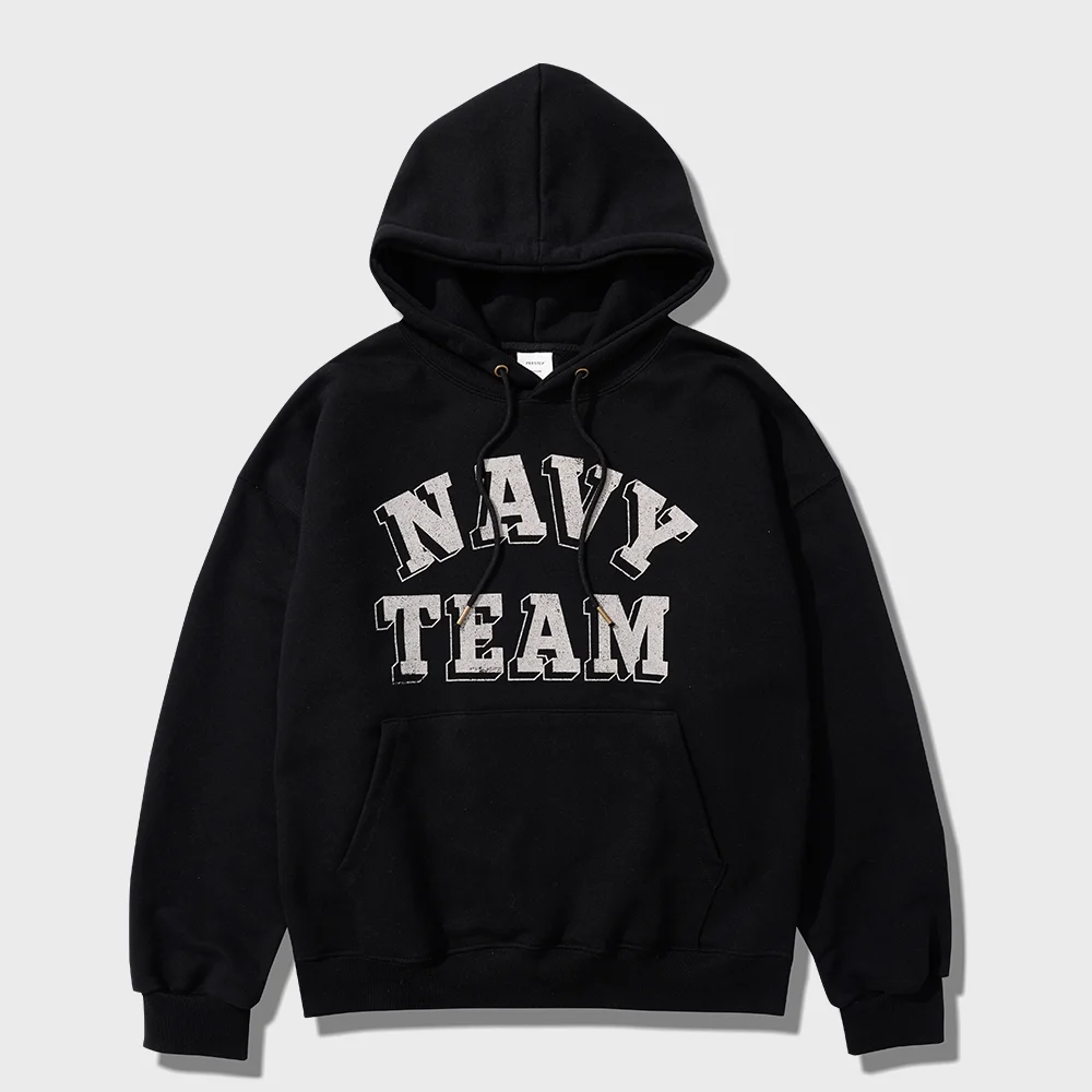 Navy Team 連帽衫 黑色 JUHD4737